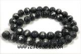 JADE476 15 inches 8mm round silvery jade gemstone beads