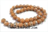 JADE482 15 inches 10mm round silvery jade gemstone beads