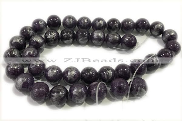 JADE485 15 inches 6mm round silvery jade gemstone beads