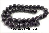 JADE487 15 inches 10mm round silvery jade gemstone beads