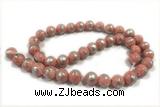 JADE496 15 inches 8mm round silvery jade gemstone beads