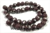 JADE509 15 inches 4mm round silvery jade gemstone beads