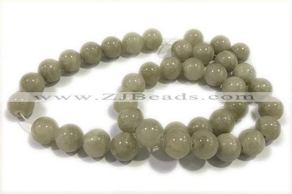 JADE53 15 inches 12mm round honey jade gemstone beads