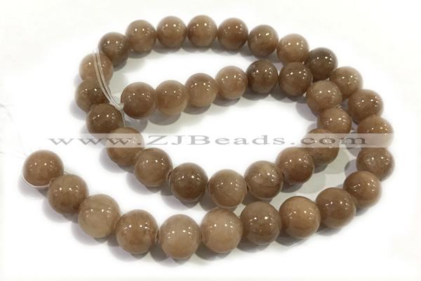 JADE57 15 inches 10mm round honey jade gemstone beads