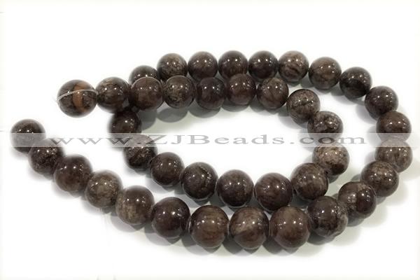 JADE64 15 inches 4mm round honey jade gemstone beads