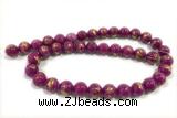 JADE659 15 inches 4mm round golden jade gemstone beads