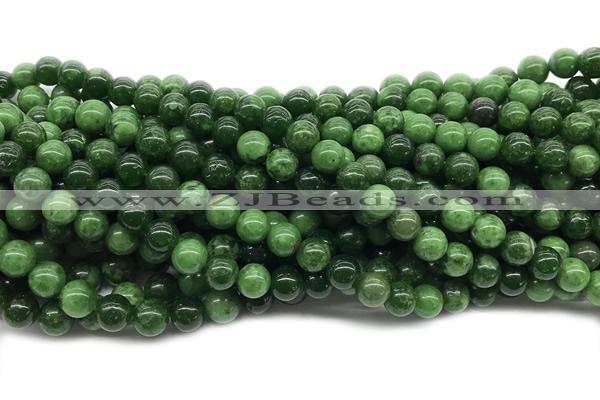 JADE681 15 inches 8mm round Russian jade gemstone beads