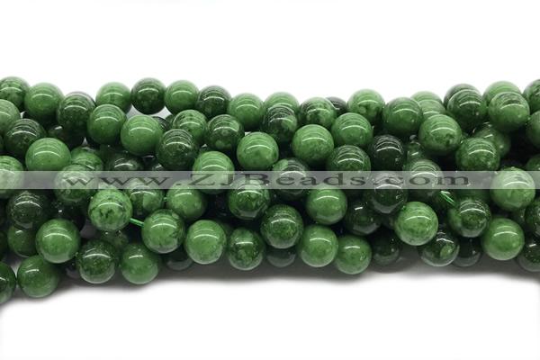 JADE682 15 inches 10mm round Russian jade gemstone beads