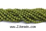 JADE685 15 inches 6mm round lemon jade gemstone beads