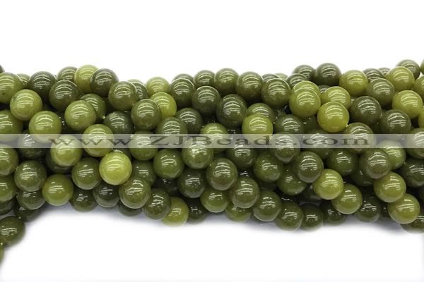 JADE687 15 inches 10mm round lemon jade gemstone beads