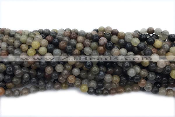 JASP05 15 inches 6mm round fancy jasper gemstone beads