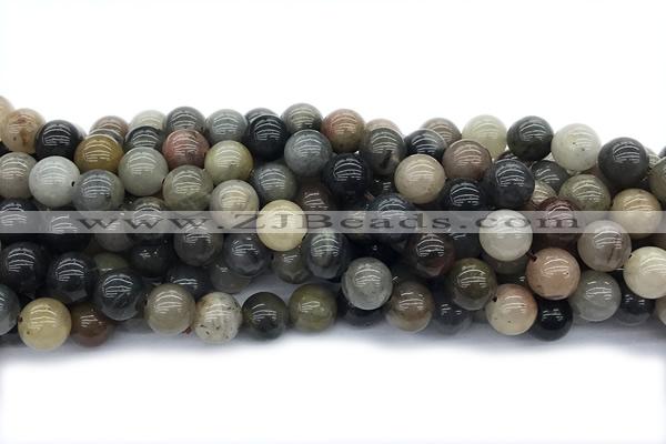 JASP08 15 inches 12mm round fancy jasper gemstone beads
