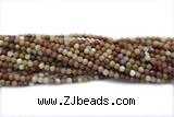 JASP10 15 inches 4mm round wood jasper gemstone beads