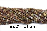 JASP11 15 inches 6mm round wood jasper gemstone beads