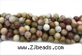 JASP13 15 inches 10mm round wood jasper gemstone beads