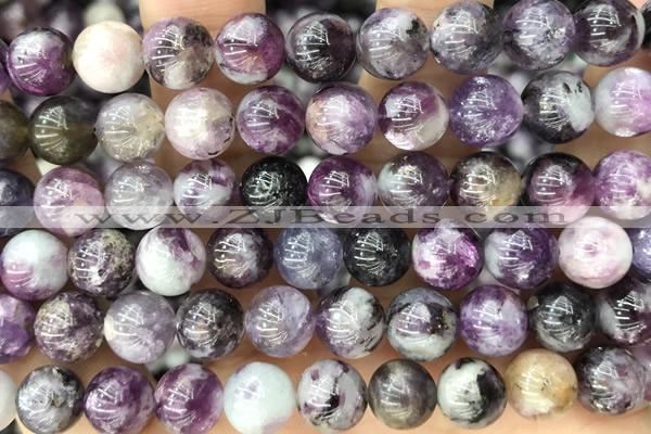 KUNZ26 15 inches 9mm round kunzite gemstone beads