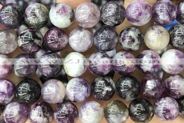 KUNZ28 15 inches 11mm round kunzite gemstone beads