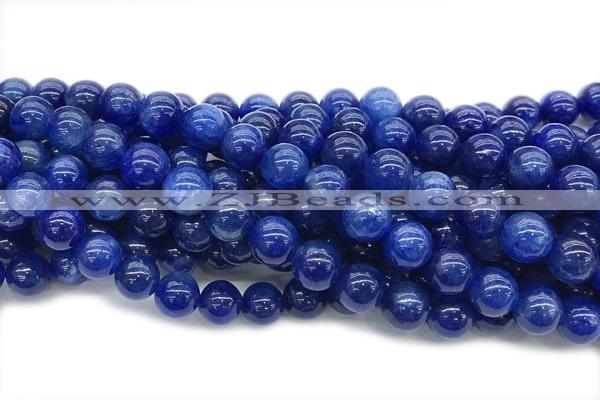 KYAN02 15 inches 8mm round blue kyanite gemstone beads