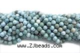 LARI04 15 inches 8mm round larimar gemstone beads