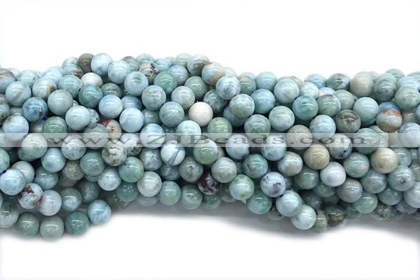 LARI05 15 inches 9mm round larimar gemstone beads