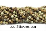 LEMO02 15 inches 8mm round lemon jasper gemstone beads