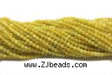 LEMO05 15 inches 4mm round yellow lemon quartz beads