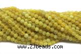 LEMO06 15 inches 6mm round yellow lemon quartz beads