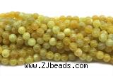 LEMO07 15 inches 8mm round yellow lemon quartz beads