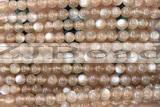 MOON15 15 inches 5mm round moonstone gemstone beads
