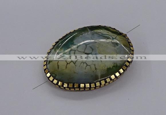 NGC1891 40*50mm - 45*55mm freeform agate gemstone connectors