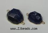 NGC331 15*20mm - 22*25mm freeform agate gemstone connectors