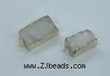 NGC367 15*20mm - 18*30mm freeform druzy agate gemstone connectors