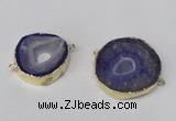 NGC479 25*30mm - 35*40mm freefrom druzy agate gemstone connectors