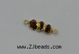 NGC5059 10*25mm - 10*35mm freeform citrine gemstone connectors