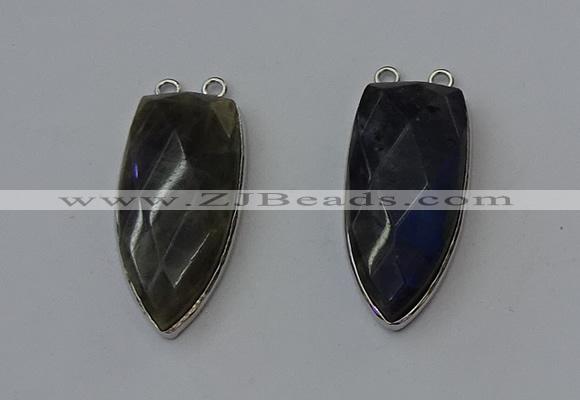 NGC5150 16*35mm - 18*40mm arrowhead labradorite connectors