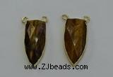 NGC5412 16*35mm - 18*40mm arrowhead yellow tiger eye connectors