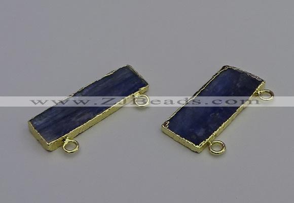 NGC5665 12*38mm - 15*35mm rectangle blue kyanite connectors