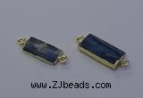 NGC5666 10*20mm - 11*22mm rectangle blue kyanite connectors