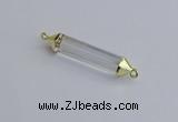 NGC5941 8*40mm tube white crystal connectors wholesale