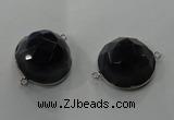 NGC83 30mm cabochons agate gemstone connectors wholesale