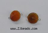 NGC876 15*20mm bicone agate gemstone connectors wholesale