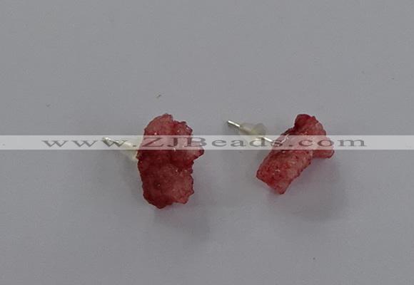 NGE300 5*8mm - 7*10mm nuggets druzy agate gemstone rings