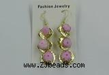 NGE394 10*32mm - 12*38mm druzy agate gemstone earrings