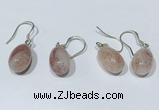 NGE413 10*14mm teardrop moonstone earrings wholesale