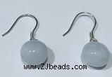 NGE425 10*10mm teardrop aquamarine earrings wholesale