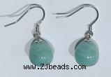 NGE427 10*10mm teardrop amazonite earrings wholesale