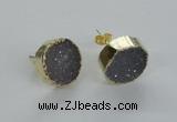 NGE50 16mm - 18mm freefrom druzy agate earrings wholesale