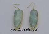 NGE5060 12*35mm - 15*40mm arrowhead amazonite pendants wholeasle