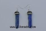 NGE5100 10*35mm - 15*45mm freeform blue kyanite earrings