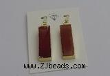 NGE5173 10*28mm - 10*30mm rectangle mookaite earrings